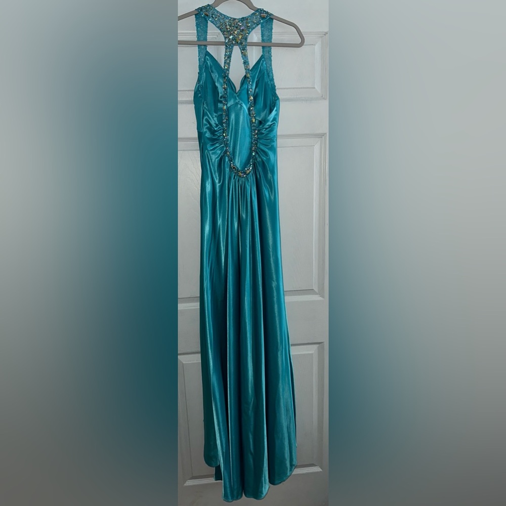 La Femme prom dress blue size 4